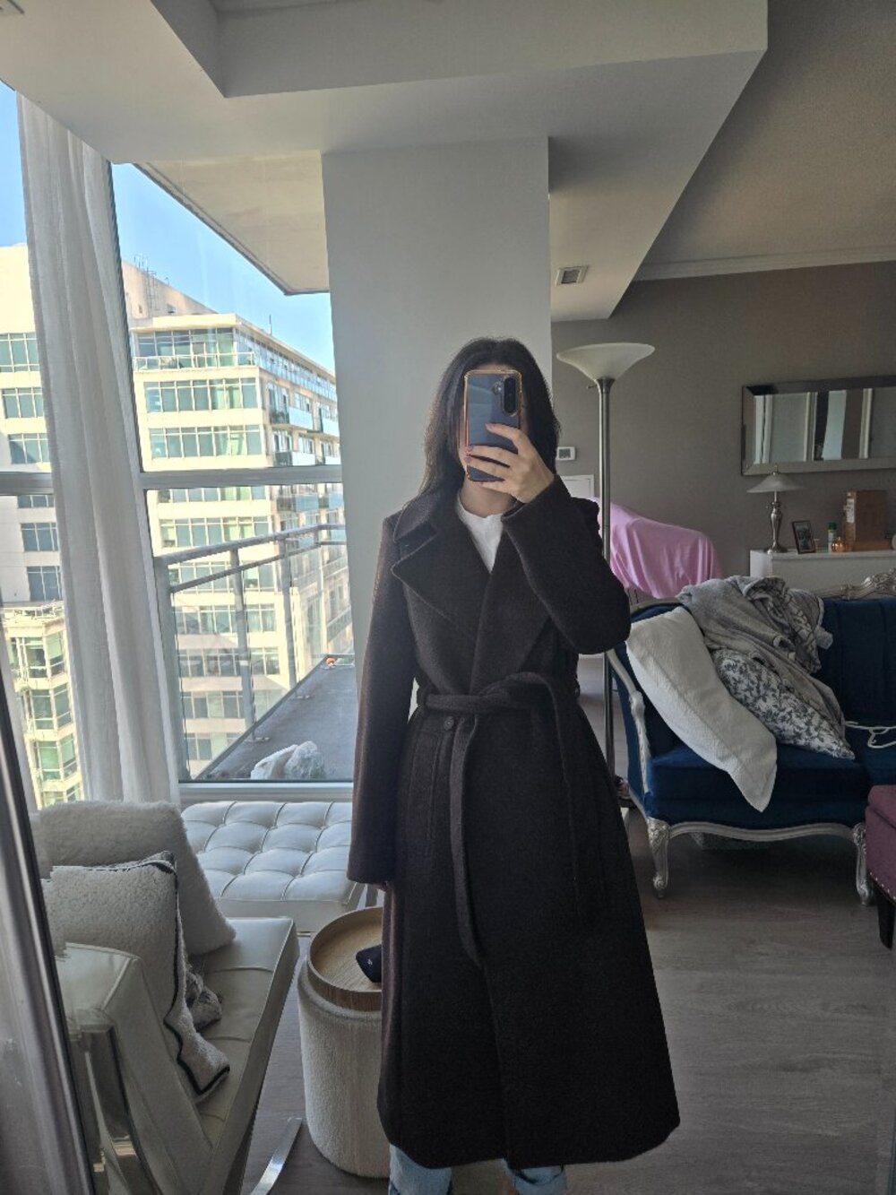 Chocolate brown coat